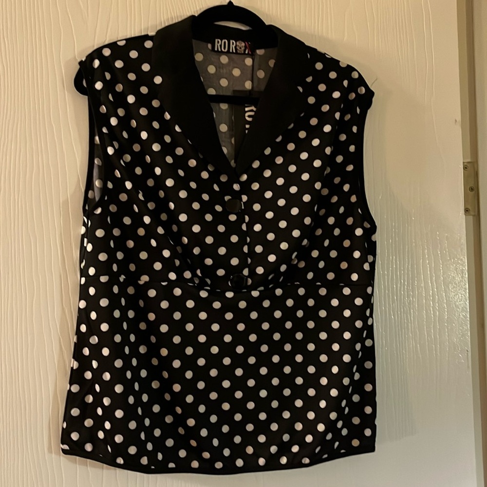 Ro Rox polka dot retro top